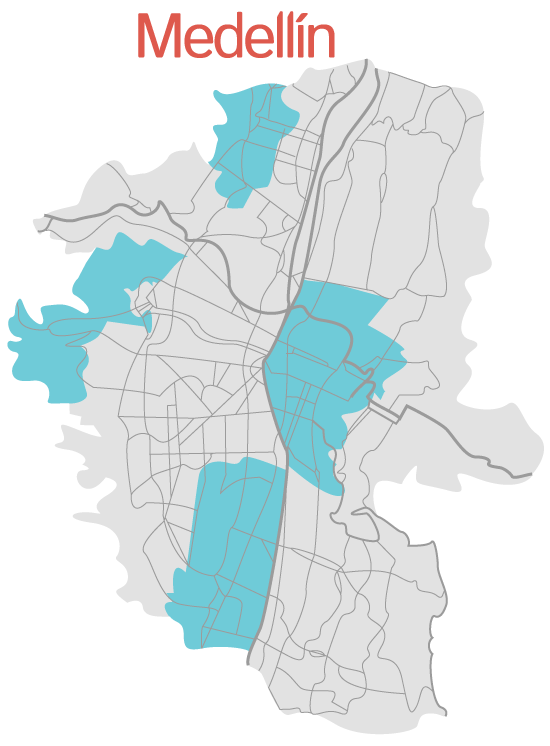 Medellín Neighborhood Map